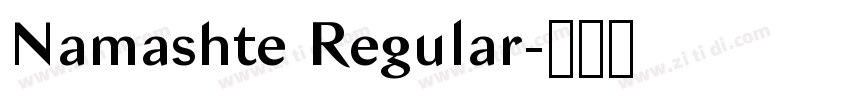 Namashte Regular字体转换